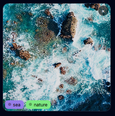 Tagged images preview